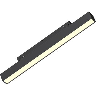 48V Magnetische Lineaire LED Railverlichting - Lijnverlichting - Brinton Magni - 10W 950lm 120D - Warm Wit 3000K - Zwart