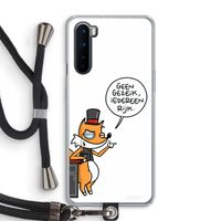 Geen Gezeik: OnePlus Nord Transparant Hoesje met koord