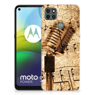 Motorola Moto G9 Power | Siliconen hoesje | met foto Bladmuziek