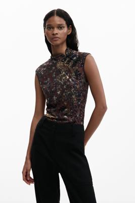 ORIENTAAL MOUWLOOS T-SHIRT - BLACK - XL