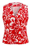 Studio Anneloes Bruno Flower Gilet 11350 Gilets 3711 Deep Red/offwhite