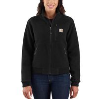 Carhartt Relaxed Fit Zwart Fleece Jas Dames - thumbnail