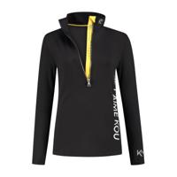 KOU Sportswear Skipully Dames Je T'aime Kou Zwart / Geel-XS
