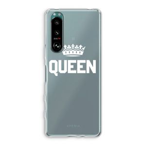 Queen zwart: Sony Xperia 5 III Transparant Hoesje