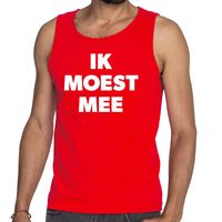 Ik moest mee tanktop / mouwloos shirt rood heren