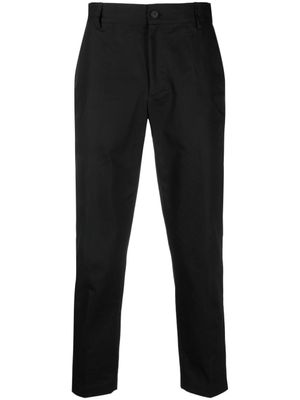 Maison Kitsuné pantalon en coton à coupe droite - Noir
