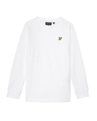 Lyle & Scott winter t-shirt jongens - wit - longsleeve