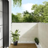 VidaXL Balkonscherm 120x1000 cm 100% oxford polyester crèmekleurig