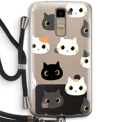 Katten: LG K10 (2016) Transparant Hoesje met koord