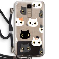 Katten: LG K10 (2016) Transparant Hoesje met koord
