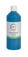 Plakkaatverf Qrea primair blauw 500ml