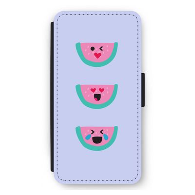 Smiley watermeloen: iPhone 12 Pro Max Flip Hoesje