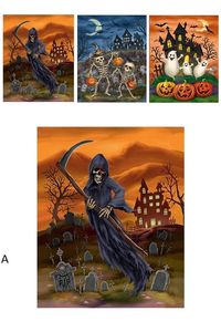 Creepy Halloween Raamsticker 3D 25x31cm