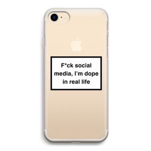 I'm dope: iPhone 7 Transparant Hoesje