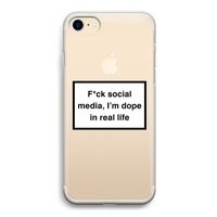 I'm dope: iPhone 7 Transparant Hoesje