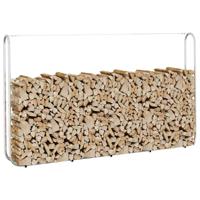 VidaXL Haardhoutrek 250x25x150 cm gegalvaniseerd staal