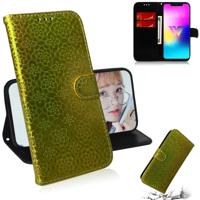 Voor LG W10 effen kleur kleurrijke magnetische Buckle horizontale Flip PU lederen draagtas met houder & kaartsleuven & portemonnee & Lanyard (goud)