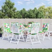 VidaXL Stoelkussens 6 st hoge rug oxford stof meerkleurig