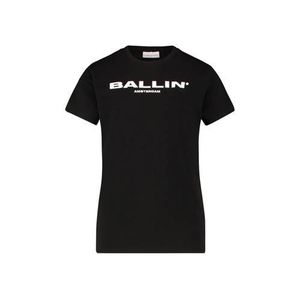 Ballin unisex T-shirt met tekst zwart/wit