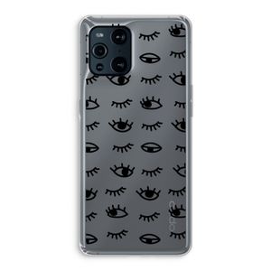 Eye pattern #2: Oppo Find X3 Pro Transparant Hoesje
