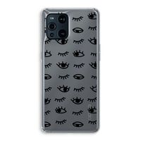 Eye pattern #2: Oppo Find X3 Pro Transparant Hoesje