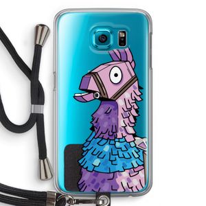 Lama: Samsung Galaxy S6 Transparant Hoesje met koord