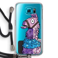 Lama: Samsung Galaxy S6 Transparant Hoesje met koord