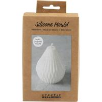 Creativ Company Siliconen vorm, geribbelde druppelvorm, h: 8 cm, d 7 cm, 1 stuk/ 1 doos