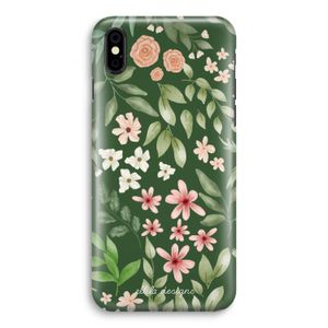 Botanical green sweet flower heaven: iPhone Xs Volledig Geprint Hoesje