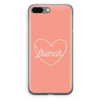 Friends heart: iPhone 8 Plus Transparant Hoesje