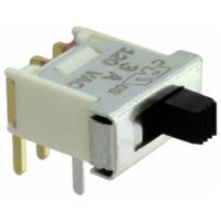 C & K Switches TS01AGE Slide Switch TS Series Schuifschakelaar 120 V/AC, 28 V/DC 3 A 1x aan/aan 1 stuk(s) Bulk