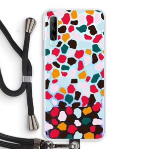 Colored Giraffe: Huawei P Smart Pro Transparant Hoesje met koord