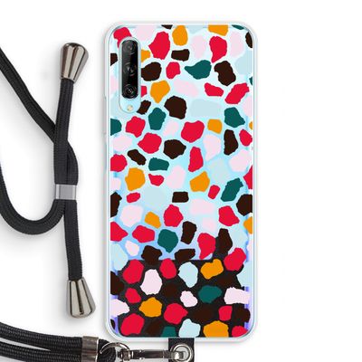 Colored Giraffe: Huawei P Smart Pro Transparant Hoesje met koord