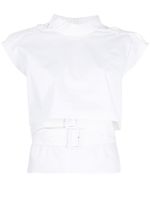 MM6 Maison Margiela t-shirt à design superposé - Blanc
