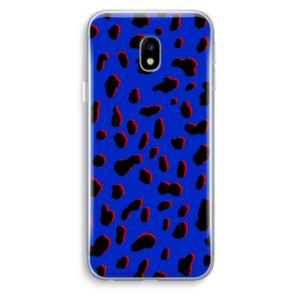 Blue Leopard: Samsung Galaxy J3 (2017) Transparant Hoesje