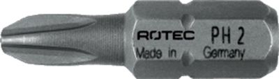 Rotec PRO Insertbit PH 2-R L=25mm C 6,3 BASIC, 4,6 - 4,8mm - 10 stuks - 8000005