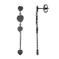 iXXXi Oorbellen 4 Hearts Drangle Zwart