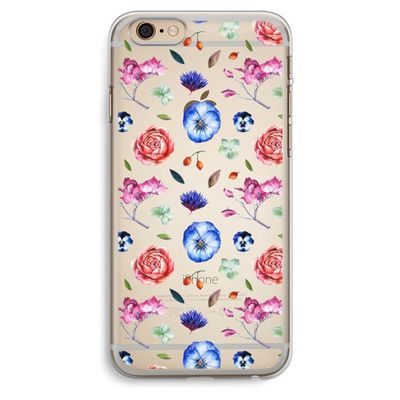 Bloemetjes: iPhone 6 Plus / 6S Plus Transparant Hoesje