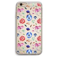 Bloemetjes: iPhone 6 Plus / 6S Plus Transparant Hoesje