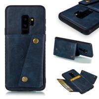 Lederen beschermhoes voor Galaxy S9 plus (blauw)