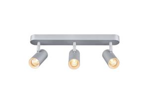 SLV Led opbouwspot Noblo 3x8w - 2700K - 12,5cm zilvergrijs 1002978