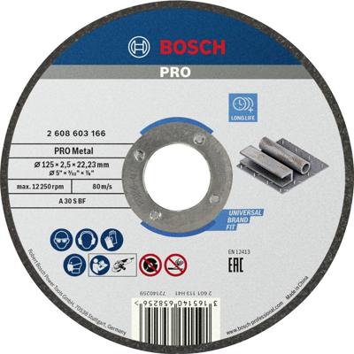 Bosch Accessories A30 S BF 2608603166 Doorslijpschijf recht 125 mm 1 stuk(s) Metaal
