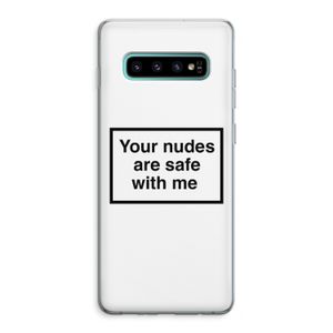 Safe with me: Samsung Galaxy S10 Plus Transparant Hoesje
