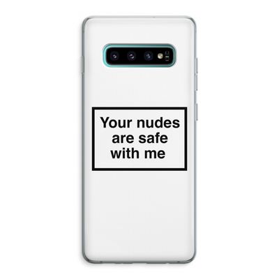 Safe with me: Samsung Galaxy S10 Plus Transparant Hoesje