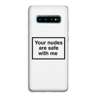 Safe with me: Samsung Galaxy S10 Plus Transparant Hoesje