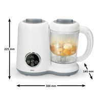 Alecto BFP-66 - 5 in 1 gezonde babyvoeding foodprocessor , wit - thumbnail