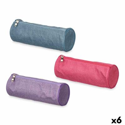 Cilindervormige Schoolpennenzak 22 x 8 x 8 cm (6 Stuks)