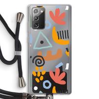 Abstract: Samsung Galaxy Note 20 / Note 20 5G Transparant Hoesje met koord