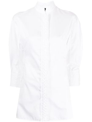 SHIATZY CHEN chemise à col officier - Blanc