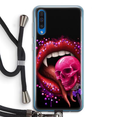 Dodelijk zoet: Samsung Galaxy A50 Transparant Hoesje met koord